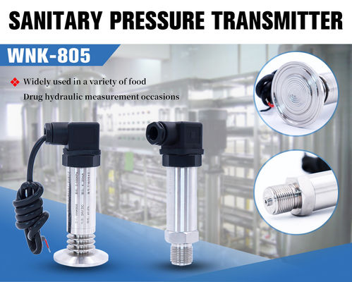 4-20mA 0.5-4.5V Flush Diaphragm Pressure Transmitter Untuk Food Grade Sanitary
