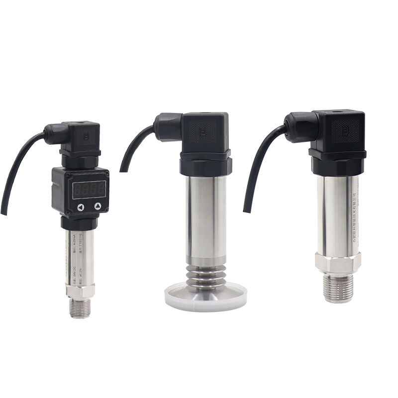 Sensor Tekanan Sanitasi CE 316L Pemancar Tekanan Diafragma Rata untuk tangki Susu dan Pengolahan Jus