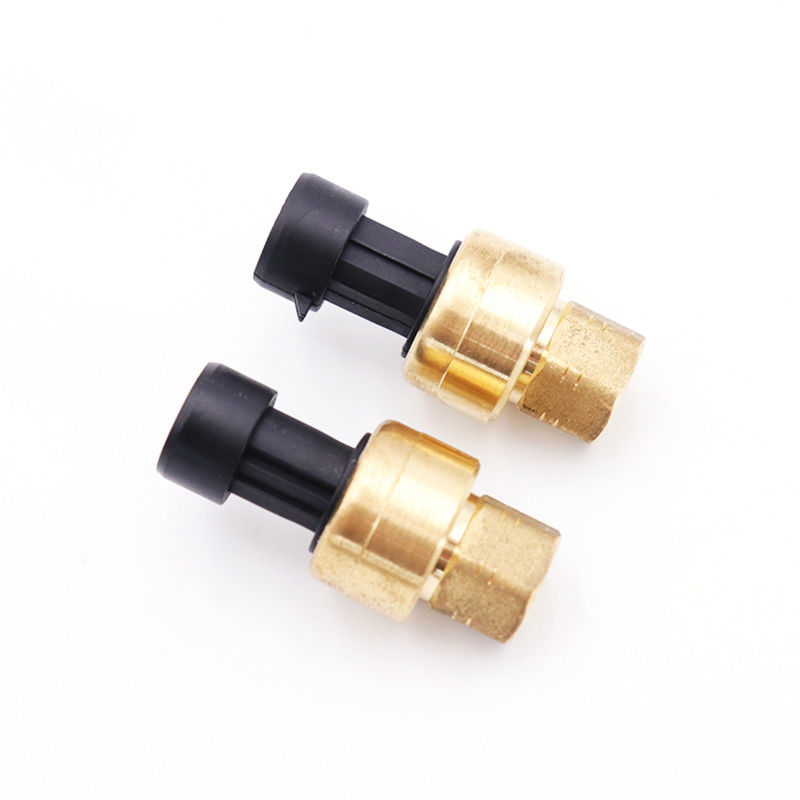 Sensor Tekanan HVAC Kuningan 1% FS Ac Refrigerant Pressure Sensor 2-6Mpa