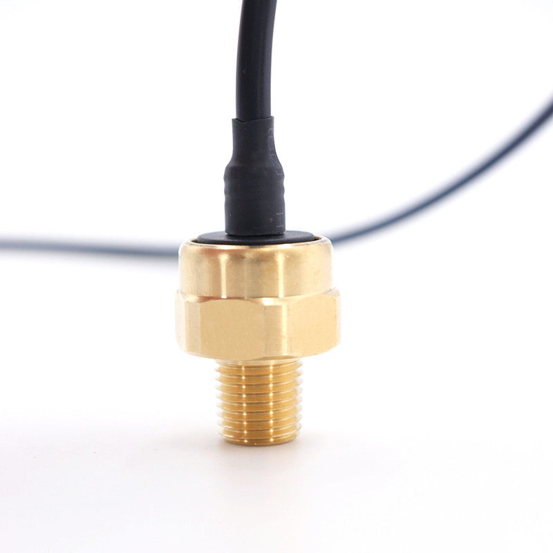 G1/4 1/4NPT Sensor Tekanan Kuningan Untuk HVAC / Kompresor Udara 0.5 - 4.5V