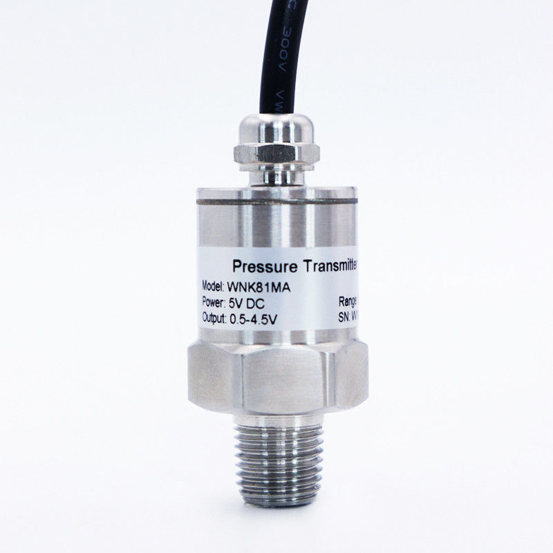 IP65 SS304 HVAC Pressure Sensor Gauge Tipe 0-700 Bar Untuk Truk