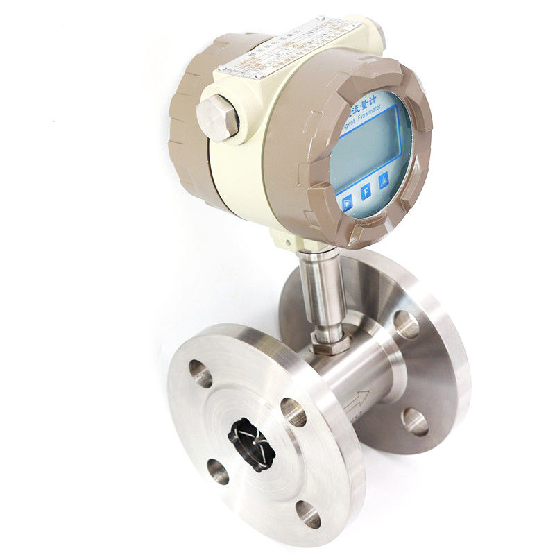 WNK IP65 Digital Water Flow Meter Turbin Tipe 4-20mA Akurasi Tinggi