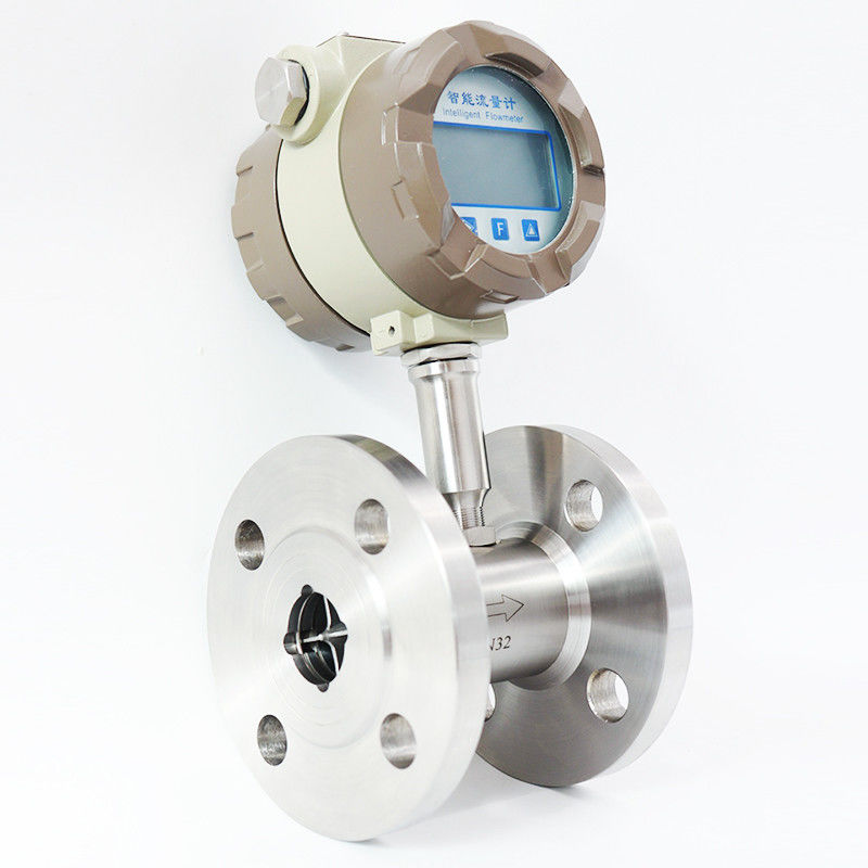 WNK IP65 Digital Water Flow Meter Turbin Tipe 4-20mA Akurasi Tinggi