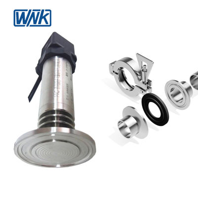 Sanitary Flush Diafragma Pemancar Tekanan Industri Higienis Output 4-20mA